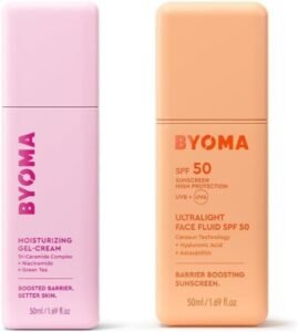 Hydrate + Protect Duo, Moisturising Gel Cream (50ml) and SPF 50 Face Fluid (50ml) Lightweight Oil Free Moisturiser with Barrier Repair, Ultra Lightweight Facial Sunscreen for All Skin Tones