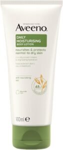 Daily Moisturising Body Lotion Fragrance Free 100 ml with Nourishing Oats, Ideal for Sensitive Skin, Provides Deep Hydration and Long-Lasting Protection for Healthy Skin