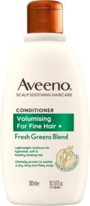 Scalp Soothing Haircare Volumising Conditioner, Fresh Green Blend, with Colloidal Oat Extract, for Fine Hair, Soothes Dry, Itchy & Flaky Scalp, pH Balanaced, Clinically Proven, 300ml