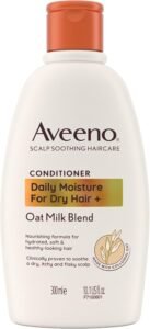 Scalp Soothing Haircare Daily Moisture Conditioner, Oat Milk Blend, for Dry Hair, Soothes Dry, Itchy & Flaky Scalp, Clinically Proven, Sulfate Free, 300ml