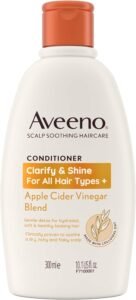 Scalp Soothing Haircare Clarify & Shine Conditioner, Apple Cider Vinegar Blend, for All Hair Types, Soothes Dry, Itchy & Flaky Scalp, Clinically Proven, Sulfate Free, 300ml
