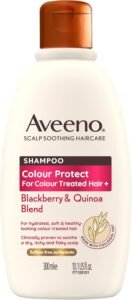 Scalp Soothing Haircare Colour Protect Shampoo, Blackberry & Quinoa Blend, for Colour Treated Hair, Soothes Dry, Itchy & Flaky Scalp, Clinically Proven, Sulfate Free, 300ml