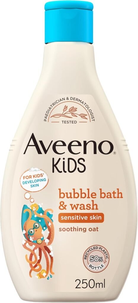 Kids Bubble Bath & Wash for Sensitive & Developing Skin 250ml