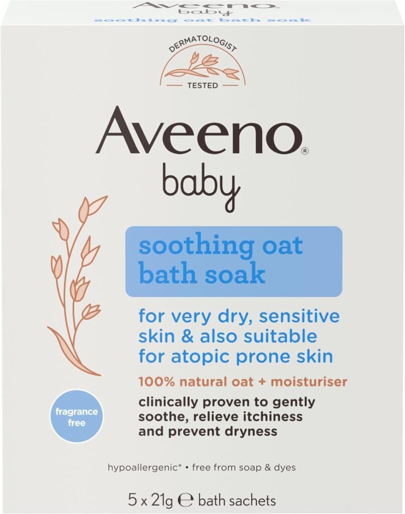 Soothing Oat Bath Sachets for Dry and Sensitive Skin (5X 21g)