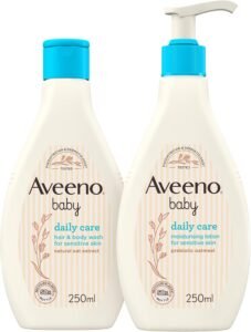 Daily Care Set, Hair and Body Wash Plus Moisturising Lotion, for Sensitive Skin, 250 ml